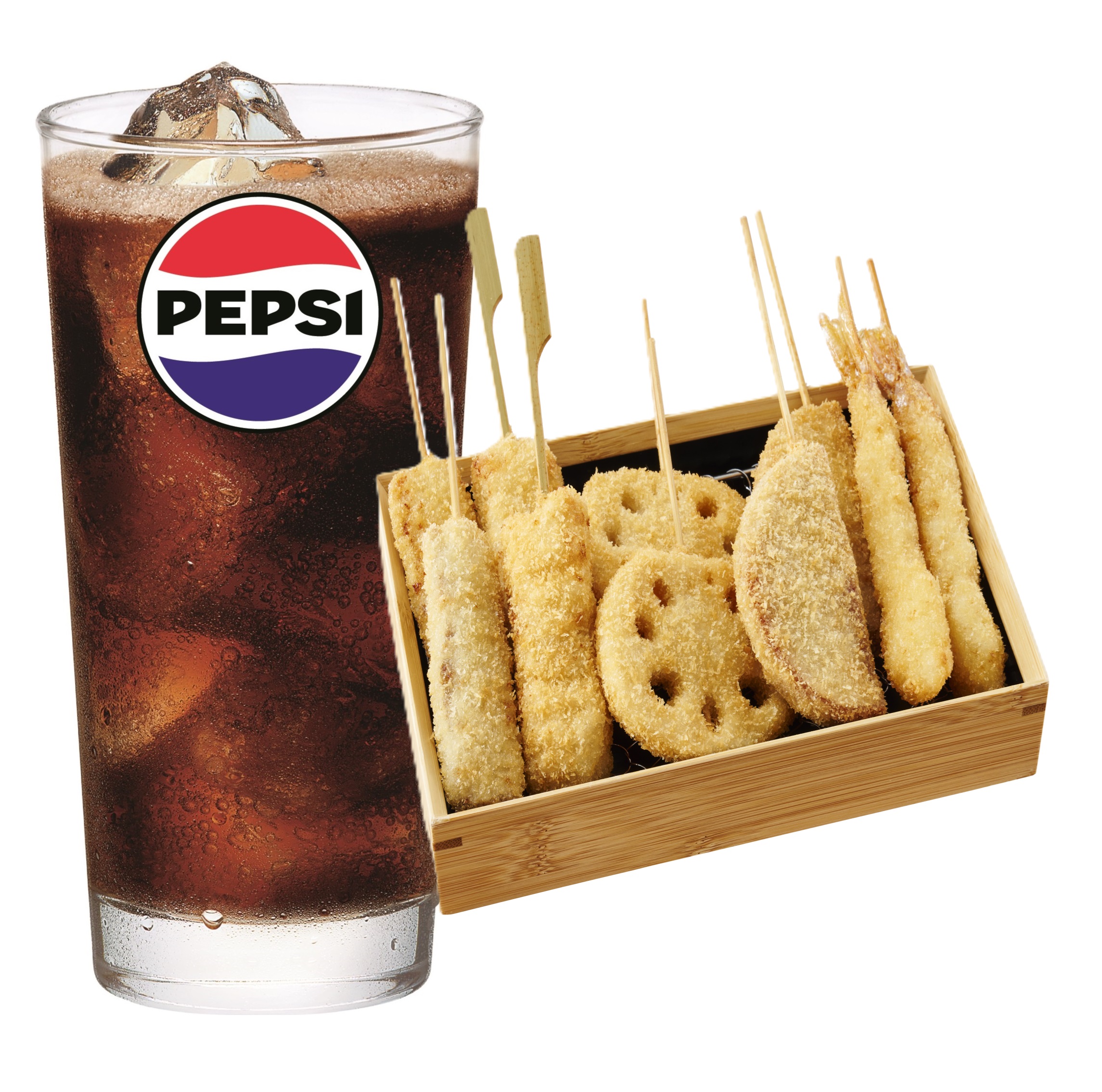 串カツ10本セット＋ソフトドリンク（串カツ田中）