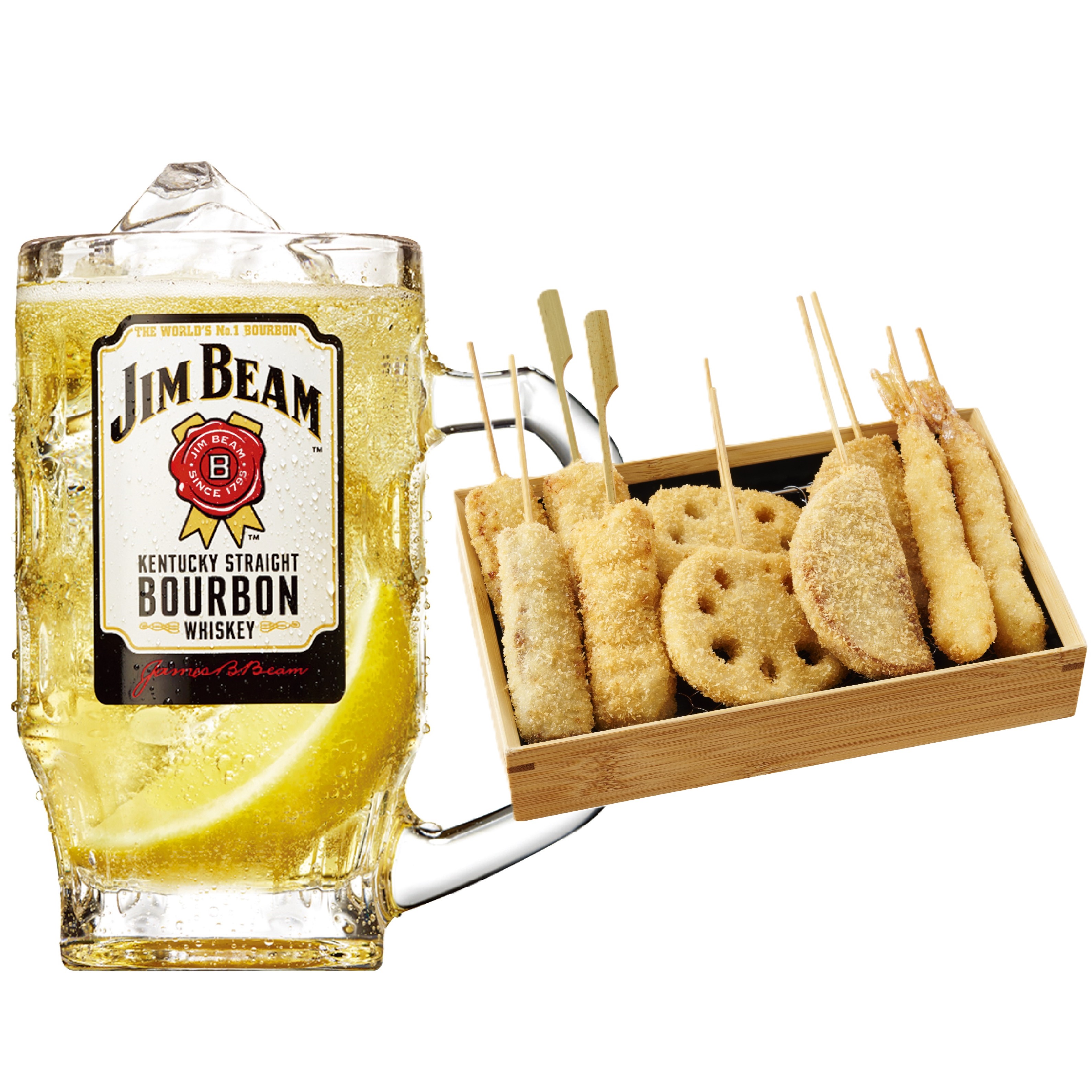 串カツ10本セット＋ハイボール（串カツ田中）