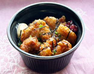生ビールセット　塩だれ唐揚げ丼（柿家すし）